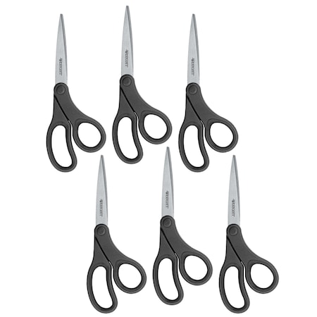 Westcott KleenEarth Basic 8 Scissors, Bent, PK6 15584